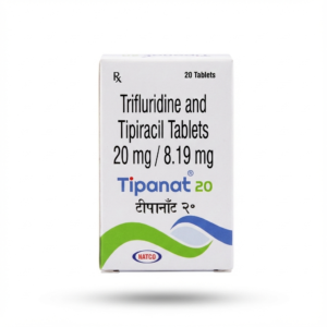 Tipanat 20 Tablet (Trifluridine 20 mg + Tipiracil 8.19 mg) – Strip of 20 Tablets