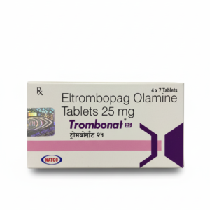 Trombonat 25 Tablet (Eltrombopag Olamine 25 mg) – Strip of 28 Tablets