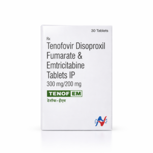 Tenof-EM Tablet (Tenofovir Disoproxil Fumarate 300 mg + Emtricitabine 200 mg) – 30 Tablets