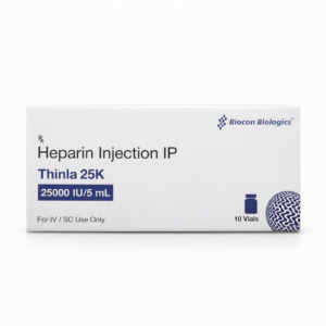 Thinla 25K Injection – Heparin Sodium 25,000 IU/5 mL for IV/SC Use