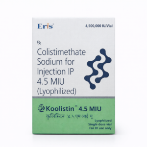 Koolistin 4.5 MIU Injection – Colistimethate Sodium 4.5 MIU (Lyophilized) for IV Use