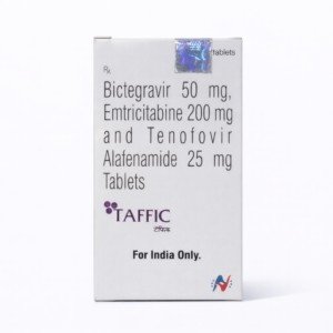Bictegravir 50 mg, Emtricitabine 200 mg & Tenofovir Alafenamide 25 mg Tablets – TAFFIC