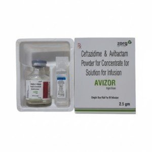 Avizor Injection (2.5g) – Ceftazidime & Avibactam Powder for Concentrate for Solution for Infusion